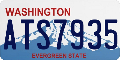 WA license plate ATS7935