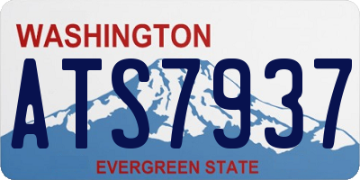 WA license plate ATS7937