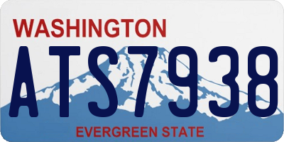 WA license plate ATS7938