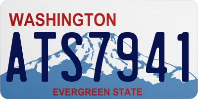 WA license plate ATS7941
