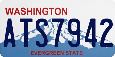 WA license plate ATS7942