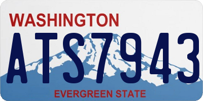 WA license plate ATS7943