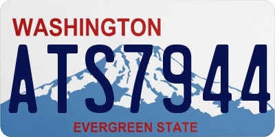 WA license plate ATS7944