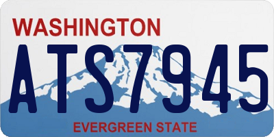 WA license plate ATS7945