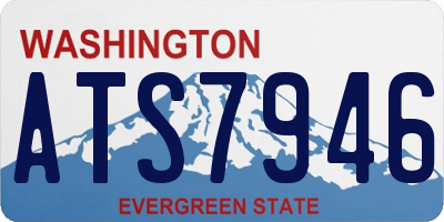 WA license plate ATS7946