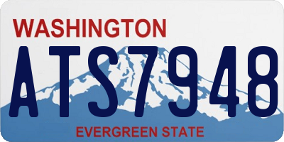 WA license plate ATS7948
