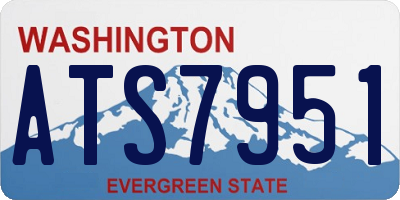 WA license plate ATS7951