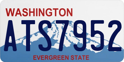 WA license plate ATS7952
