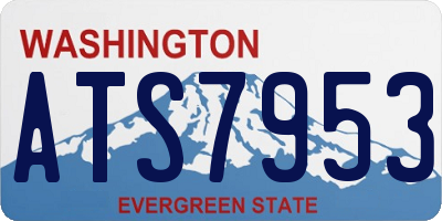WA license plate ATS7953