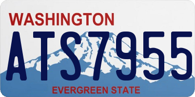 WA license plate ATS7955