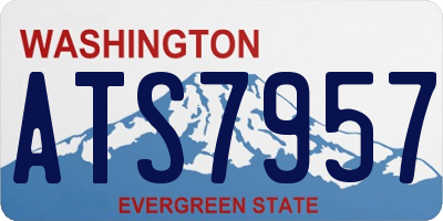 WA license plate ATS7957