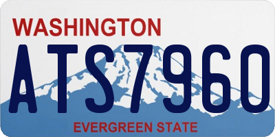 WA license plate ATS7960
