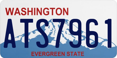 WA license plate ATS7961