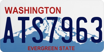 WA license plate ATS7963