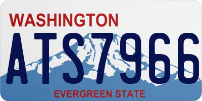 WA license plate ATS7966
