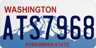 WA license plate ATS7968