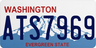 WA license plate ATS7969