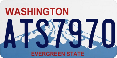 WA license plate ATS7970