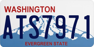 WA license plate ATS7971