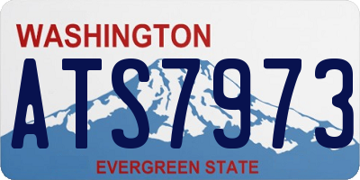 WA license plate ATS7973