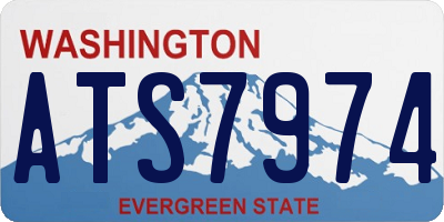 WA license plate ATS7974
