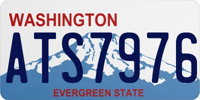 WA license plate ATS7976