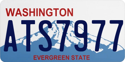 WA license plate ATS7977