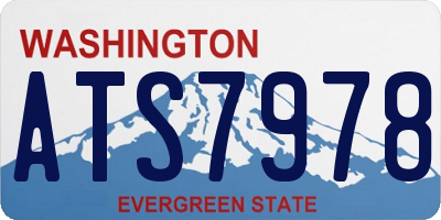 WA license plate ATS7978
