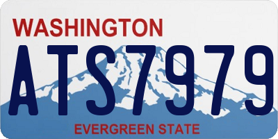 WA license plate ATS7979