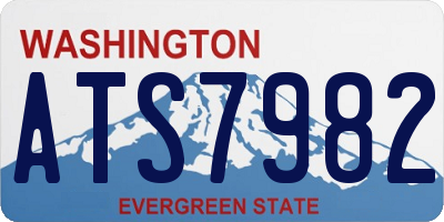 WA license plate ATS7982