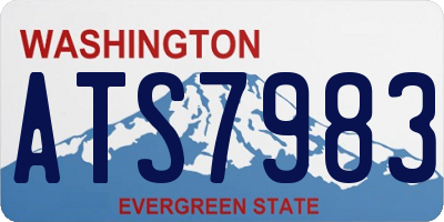 WA license plate ATS7983