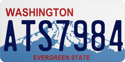 WA license plate ATS7984