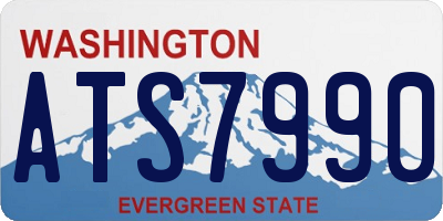 WA license plate ATS7990