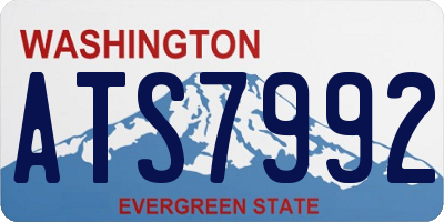 WA license plate ATS7992