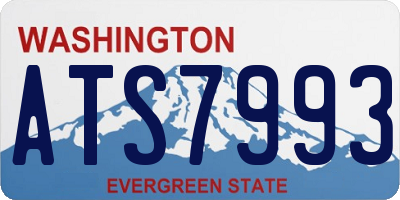 WA license plate ATS7993