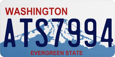 WA license plate ATS7994