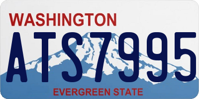WA license plate ATS7995