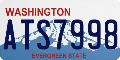 WA license plate ATS7998