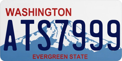 WA license plate ATS7999