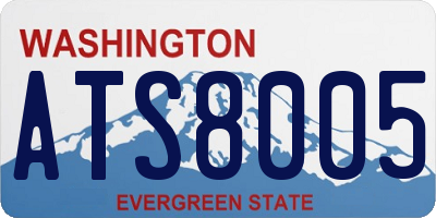 WA license plate ATS8005