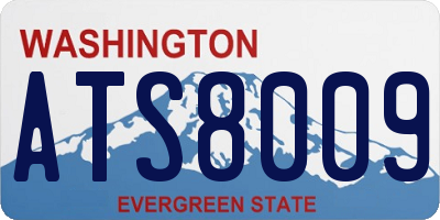 WA license plate ATS8009