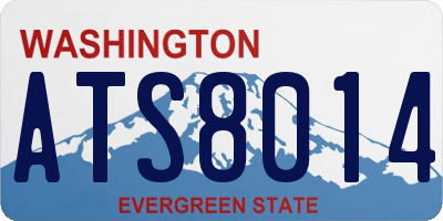 WA license plate ATS8014