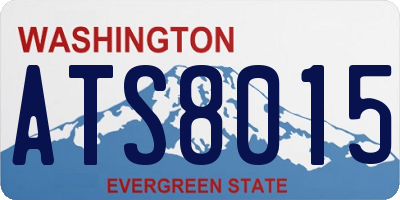 WA license plate ATS8015