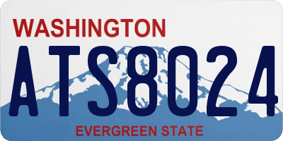WA license plate ATS8024