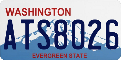 WA license plate ATS8026