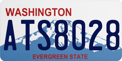 WA license plate ATS8028