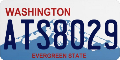 WA license plate ATS8029