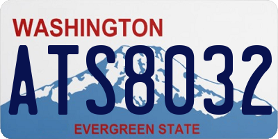WA license plate ATS8032