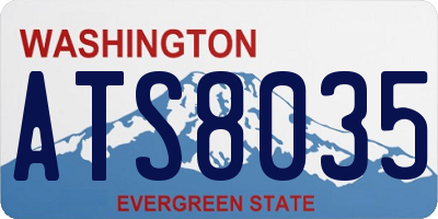 WA license plate ATS8035