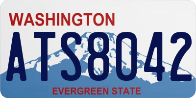 WA license plate ATS8042